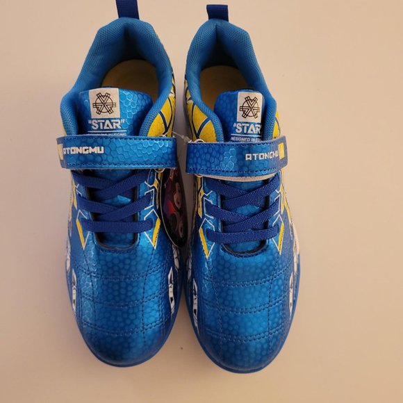 Atongmu STAR sneakers. Blue/yellow. NWT - Picture 4 of 9